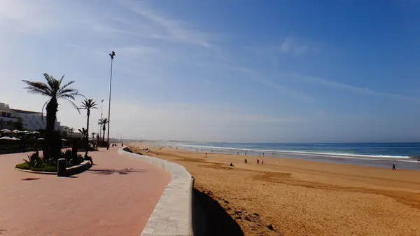 The seafront promenade along Agadir beach
